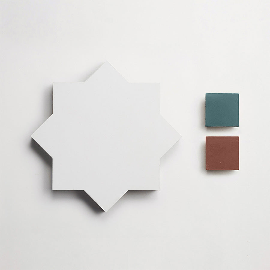 Pavimenti | Savoy | Chestnut Star + Forest Cross | Matte | (Bundle) | Sample