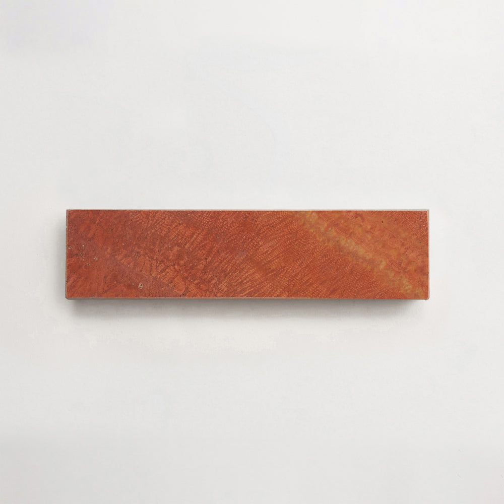 Lapidary | Cigar | Red Travertine | Honed