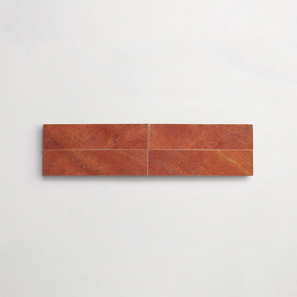 Lapidary | Cigar | Red Travertine | Honed